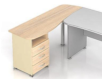 Каркас приставной тумбы с большим левосторонним топом