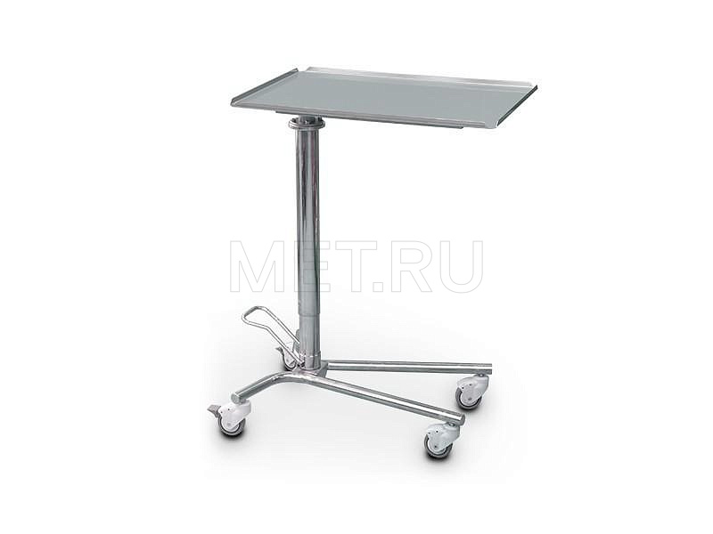 СИ-51 Столик медицинский инструментальный из нерж. стали  с гидроподъемом от производителя