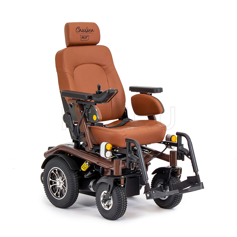 MET CRUISER 21 Кресло-коляска электрическая с сиденьем автомобильного типа коричневого цвета