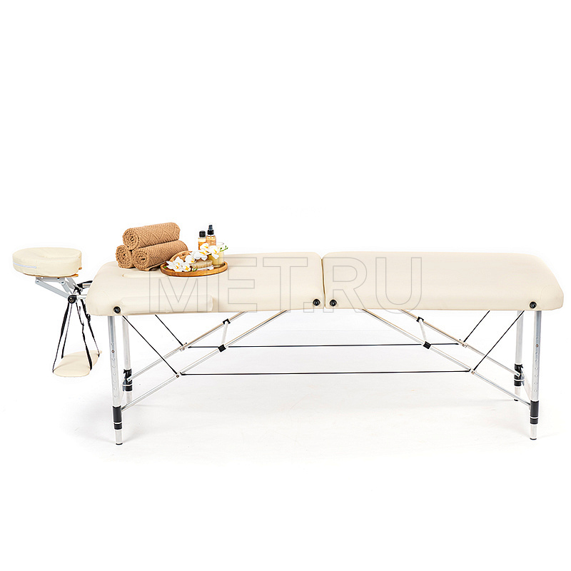 MET Comfort A2 Стол массажный СУПЕРЛЕГКИЙ, алюминий, кремовый от производителя