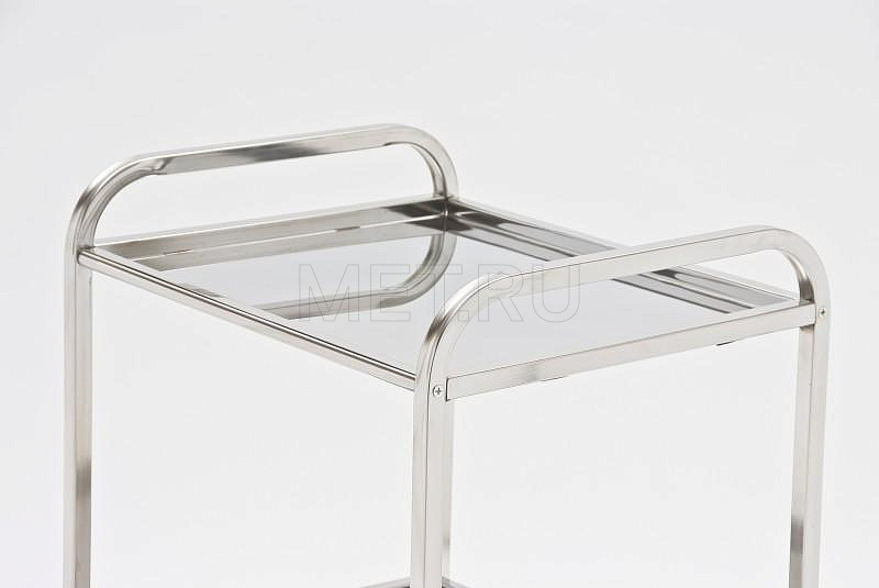 СИ-02-01Н  н/н Столик инструментальный 2х полочный, из нерж.стали  (размер 450х545мм) MET
