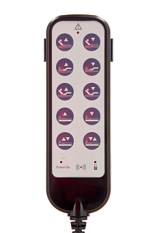 Кровать медицинская функциональная в текстильном чехле, цвет бордовый