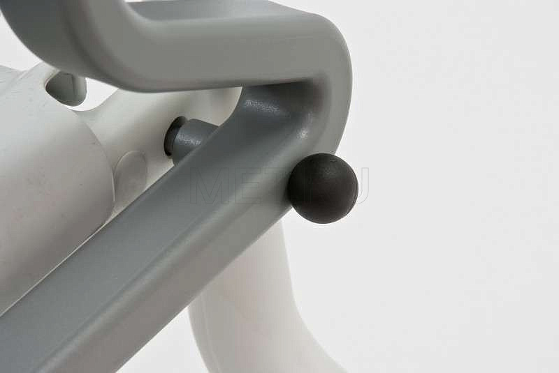 Rebotec Kiel, Германия Туалетный стул с санитарным оснащением, усиленный, серый/серый МЕТ