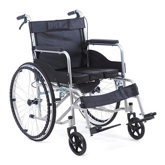 Кресло-коляска с сан.устройством и тормозами для сопровождающего