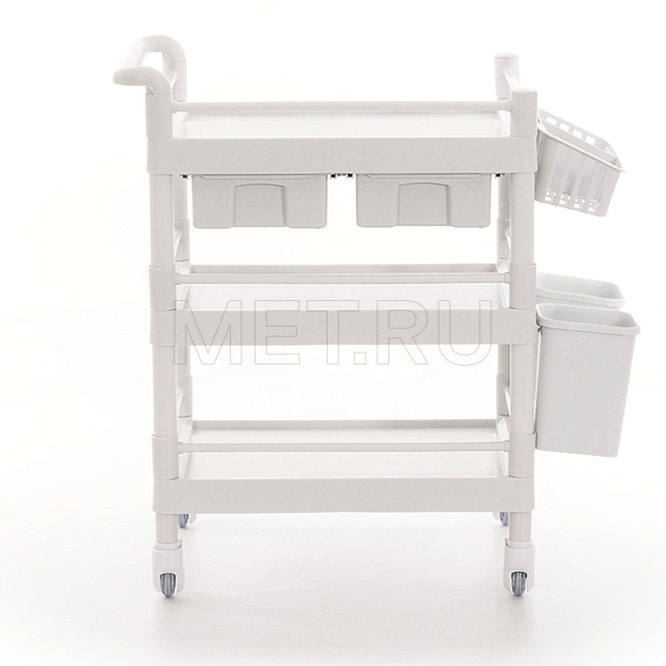 МЕТ SPY-130 Столик манипуляционный трехполочный MET