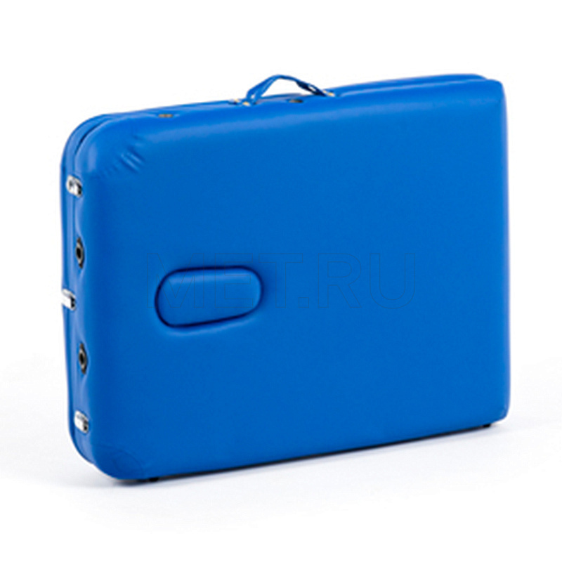 MET Comfort A3 Стол массажный алюминий, 3-х секционный, синий МЕТ