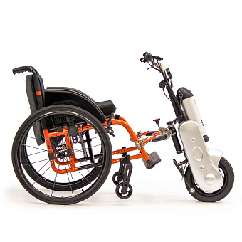 Электропривод для нескладной механической инвалидной коляски