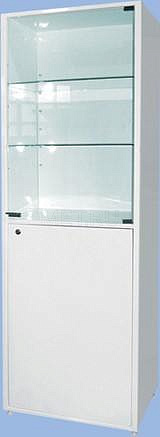  Шкаф медицинский металлический   МСК-646.02  (стекло-металл)