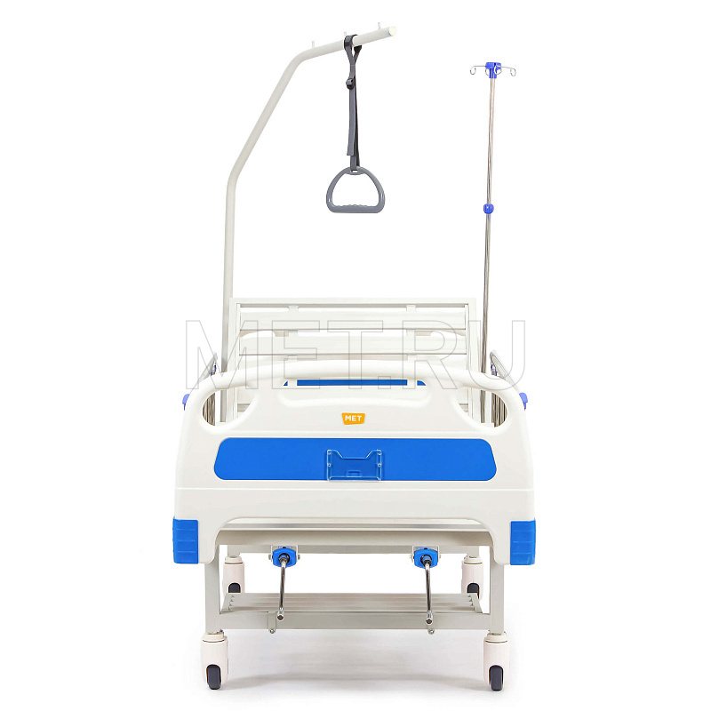 MET DM-370 Медицинская кровать механическая четырехсекционная с вставками из ABS-пластика