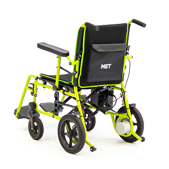 Суперлегкая электроколяска, складная, с пультом ДУ для сопровождающих лиц