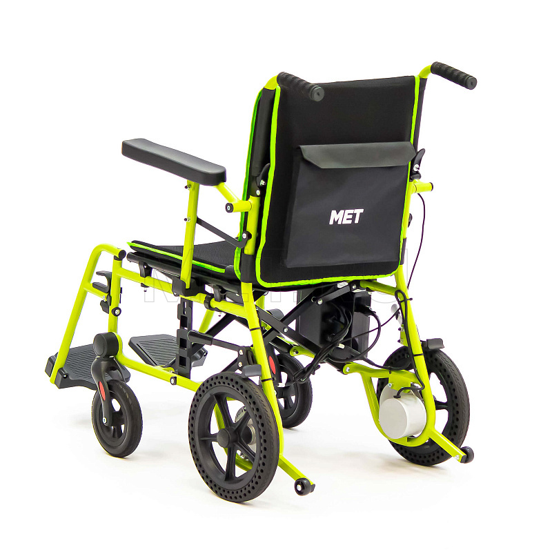 MET COMPACT 15 Суперлегкая электроколяска, складная, с пультом ДУ для сопровождающих лиц MET