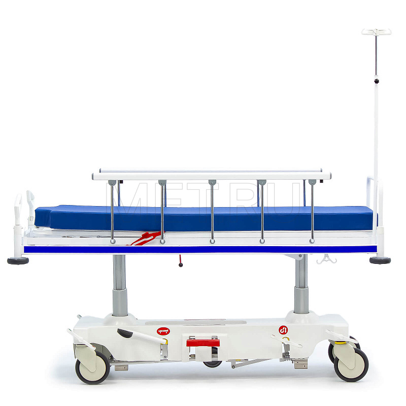 МЕТ TB-160 Тележка-каталка для перевозки больных с гидравлической системой регулировки высоты МЕТ