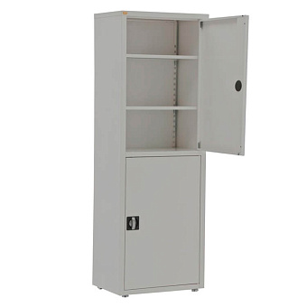 МЕТ  Валентия 1ММ Шкаф медицинский металлический, дверки металл/металл, разборный