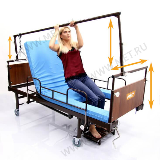 MET VAMOS Кровать-кресло с тренировочной рамой для механотерапии и/или тракции от производителя