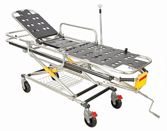 Каталка скорой помощи с регулируемой высотой и углом наклона изголовья
