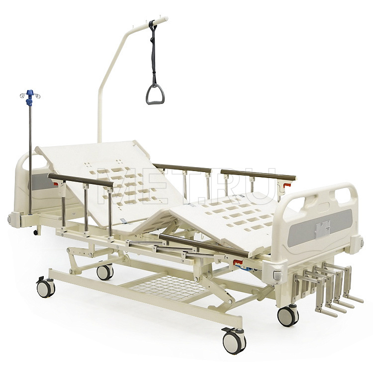 MET ЛЕГО-М5 Пяти-функциональная медицинская кровать с механическими регулировками MET