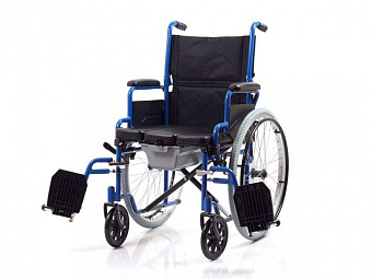 Кресло-коляска с санитарным оснащением, ширина сиденья 50,5 см