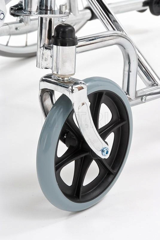 FS954GC-46, Кресло-коляска с высокой спинкой сиденье -кож.зам. МЕТ