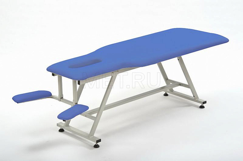 Массажный стол стационарный, сталь с синей обивкой FIX-МТ1 Массажный стол стационарный, сталь с синей обивкой