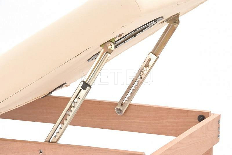 WOOD FIX-1A (JFAL01-F) Стол массажный стационарный с рамой из бука, бежевый MET