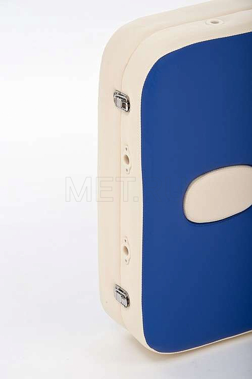 JF AL01А Стол массажный переносной алюм. син-крем/мк МЕТ