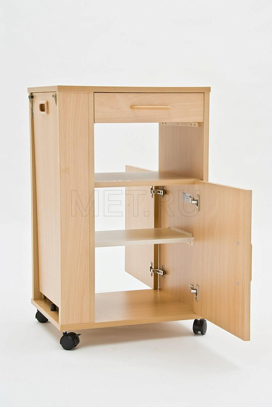 Nati41 Столик-тумба  прикроватный со столешницей  (двусторонний) МЕТ