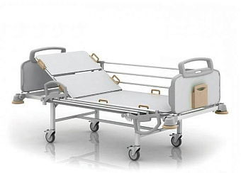 Двухсекционная кровать с винтовой регулировкой головной секции