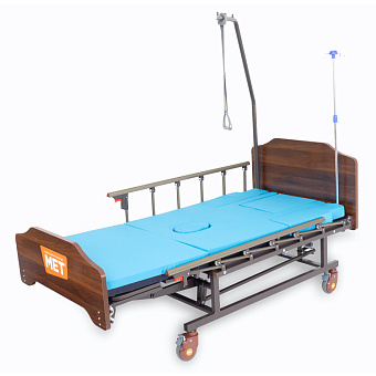 Функциональная кровать для ухода за лежачими больными с  переворотом, туалетом и матрасом
