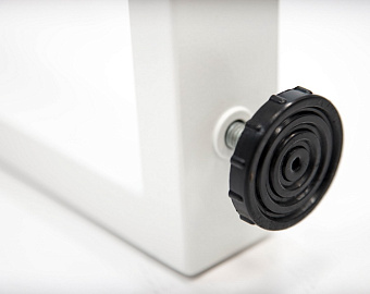 Банкетка 1000 мм (каркас белый / обивка красная)