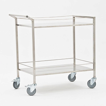 Большая тележка для перевозки стерилизационных коробок из нерж.стали (780х1250мм)