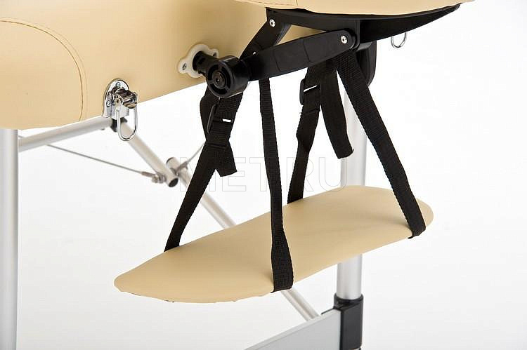 JFAL03А Легкий трёхсекционный алюминиевый массажный стол, бежевый MET