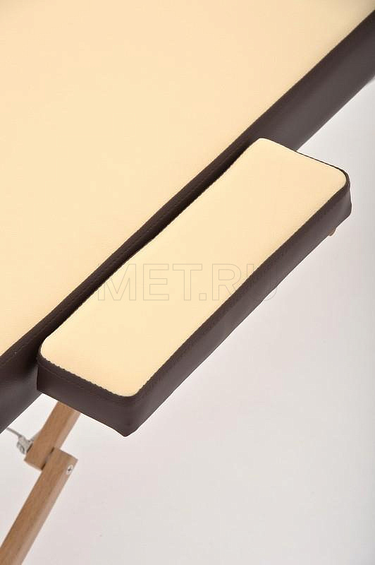 JF-AY01 Стол массажный раскладной на деревянном каркасе, бежево-коричневый