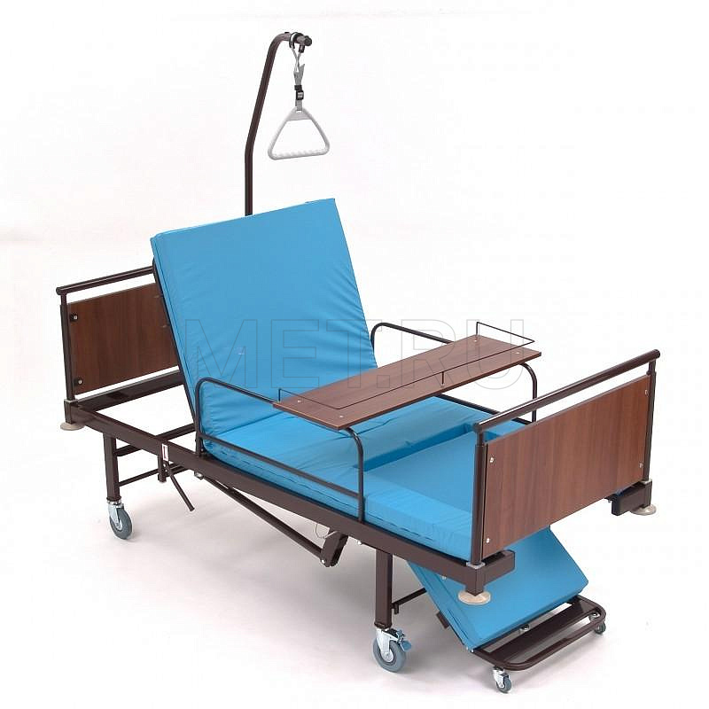 КМФ-942 ПНЕВМО WOOD Домашняя медицинская кровать с единой ПНЕВМОрегулировкой секций MET