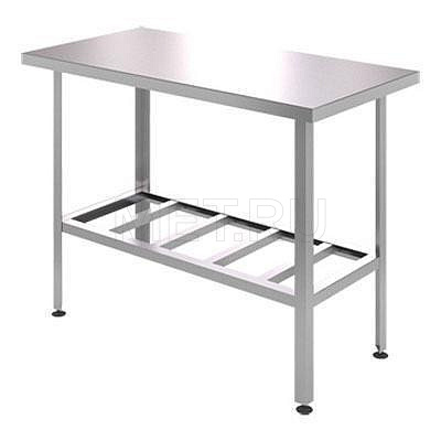 Производственный стол из нерж. стали глубиной 600 мм. Ширина 600 мм СРО-600x600 Производственный стол из нерж. стали глубиной 600 мм. Ширина 600 мм