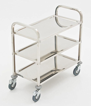 Тележка вспомогательная с 3-мя полками, Нерж.