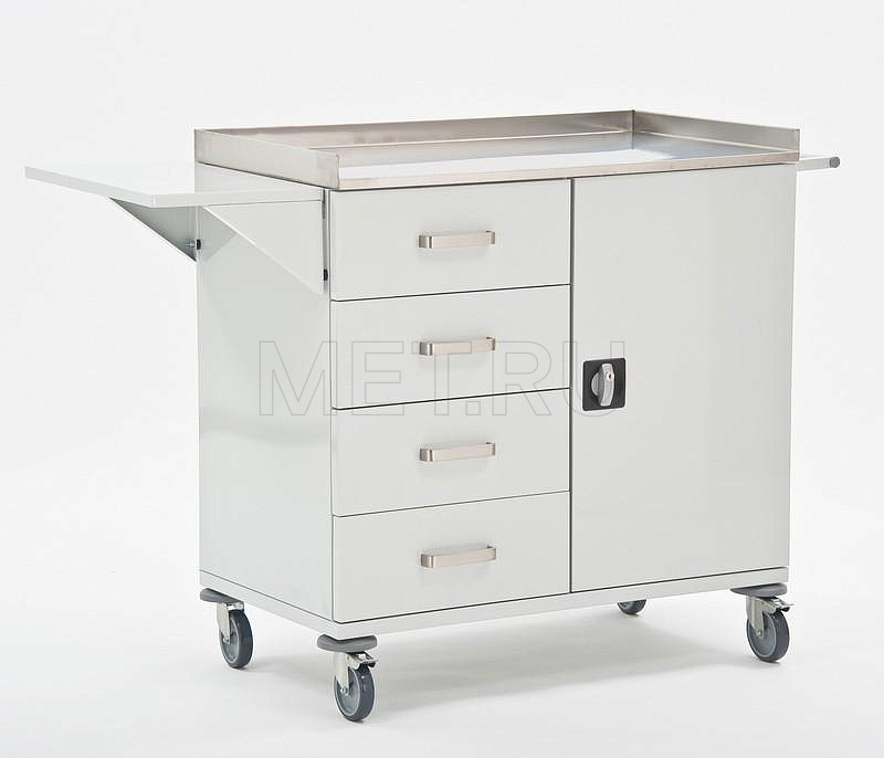 МЕТ AR–45 - полимер Столик мобильный для анестезиолога с полкой для записей от производителя