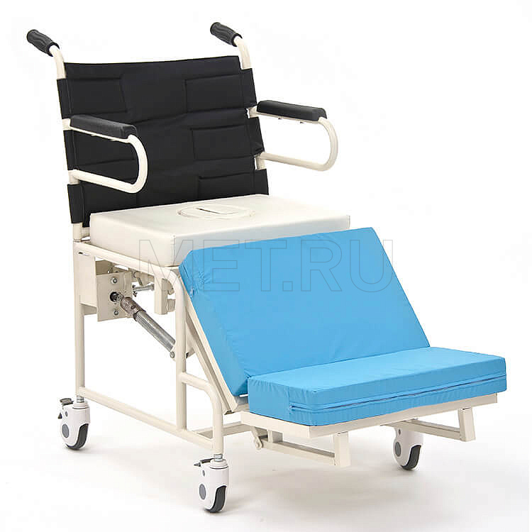 MET INTEGRA Механическая функциональная медицинская кровать с  интегрированным креслом-каталкой