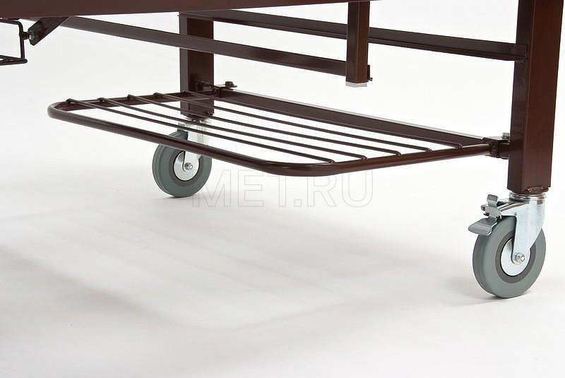 КМФ 942 кардио Кровать кресло  для лежачих больных  с туалетом и столиком, складные ограждения МЕТ