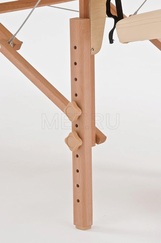 Wendermann Wood Advanta Складной массажный стол с рамой из бука, бежевый - серия Professional