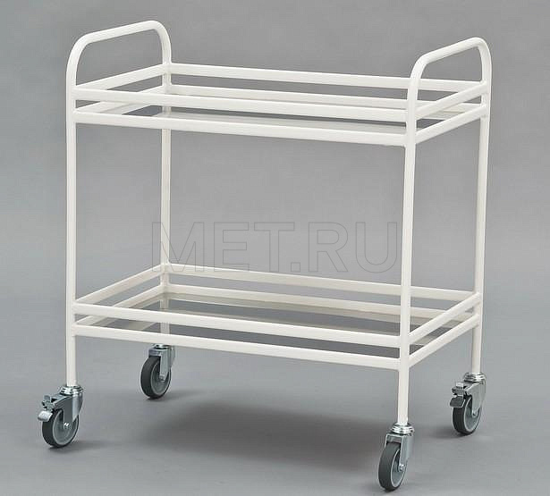 МСК-504 Столик инструментальный сварной, полки- нерж.сталь MET