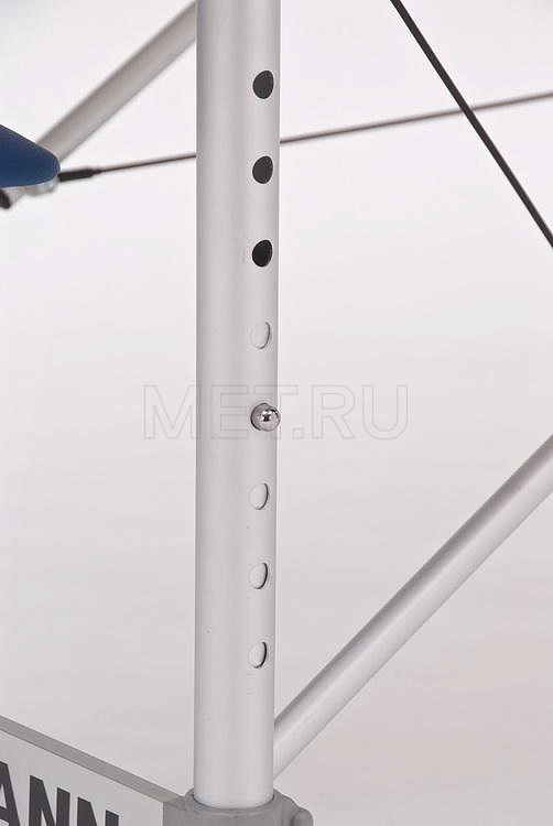 JFAL02 Складной двухсекционный массажный стол на алюминиевом каркасе, синий MET