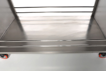 Стол анестезиолога с четырьмя ящиками и нишей, столешница закаленное стекло