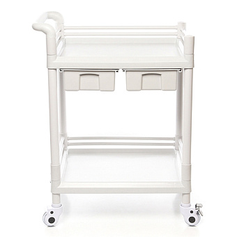 Стол манипуляционный с 2 полками и 2 выдвижными ящиками