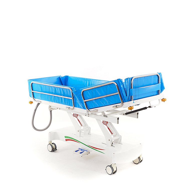 МЕТ E-POOL Тележка-каталка для мытья пациентов с электроприводом регулировки высоты, с аккумулятором MET