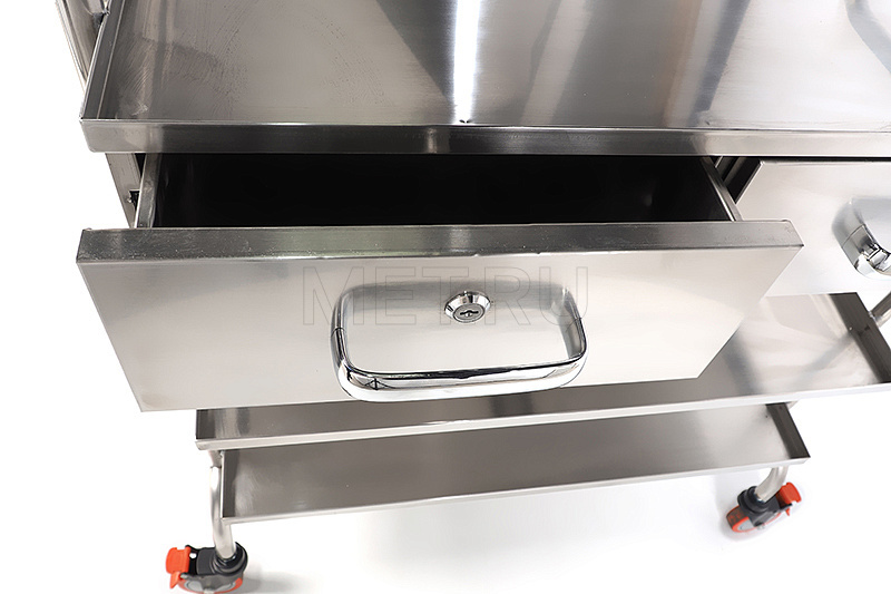 МЕТ SIY-120 Столик манипуляционный медицинский, нержавейка MET