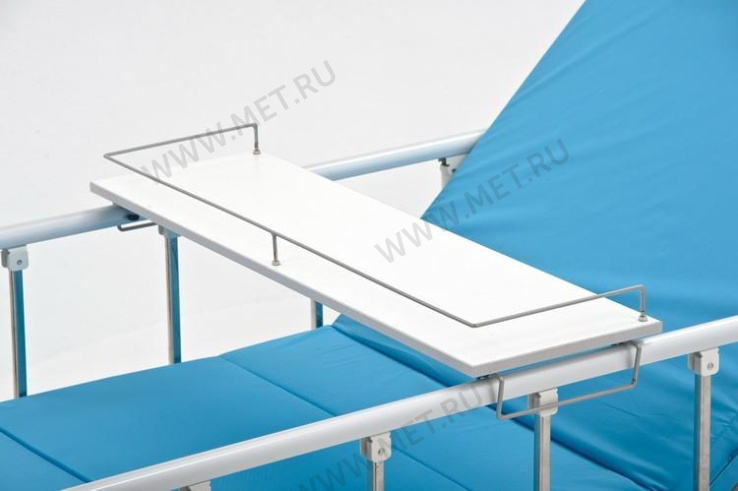 Ширина 850-1050 мм Столик надкроватный для лежачих больных, цвет - белый от производителя