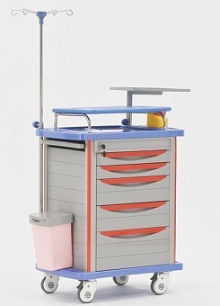 Столик реаниматолога и деж.медсестры, с  бункером для лекарств