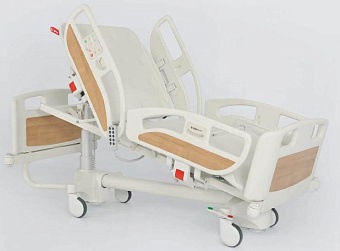 Функциональная электроприводная кровать с основанием на телескопических колоннах