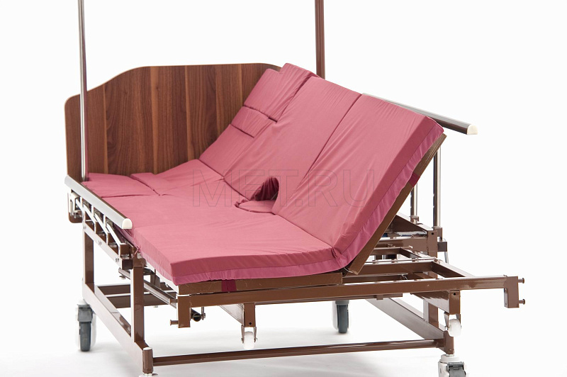 УЦЕНКА МЕТ REMEKS Медицинская кровать для ухода за лежачими больными с  переворотом, туалетом и матрасом от производителя