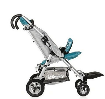 Детская коляска-книжка для больных ДЦП с пневмо колёсами